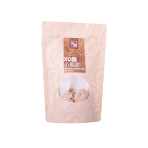 Wiederverschließbare feuchtigkeitssichere Stand -up -Shortbread -Kekse Snackverpackungstaschen
