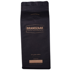 Inventar-Folie gezeichneter quadratischer unterer Kraftpapier-Verpackungsbeutel für Kaffee