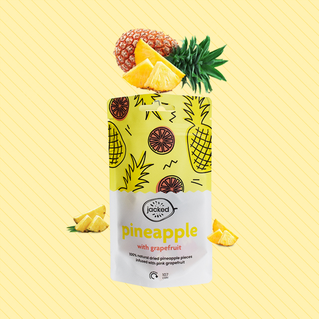 100 % erneuerbare Pflanzenmaterialien biobasiertes PE recyceln #4 Getrocknete Ananas-Verpackungsbeutel