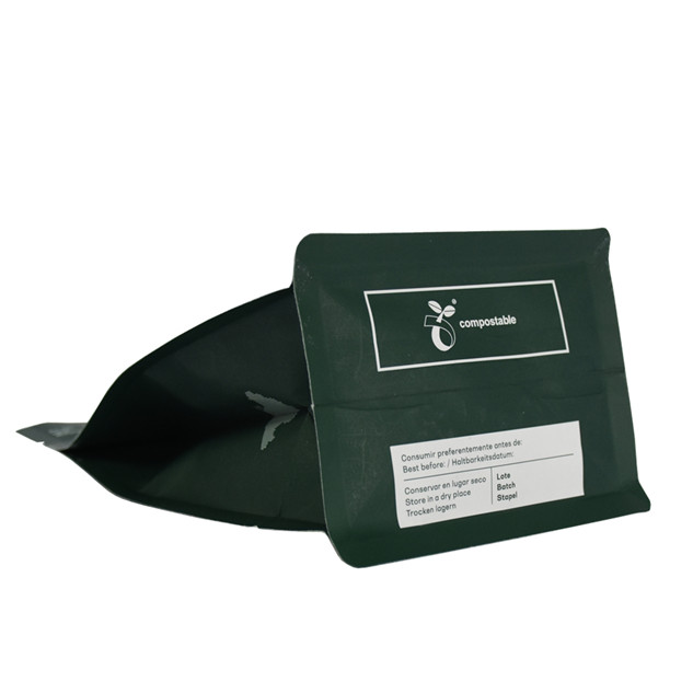 NEUER STYLE NATURAL COMBOSS -recycelbar und kompostierbar flacher Bodenstandard -Zip -Verpackung