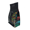 Benutzerdefinierte Druck recycelbare Box-Boden-Kaffeebohnen-Verpackungsbeutel mit Fenster Großhandel