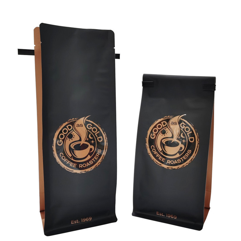 Kundenspezifisch bedruckter Flachboden-Zwickelbeutel Verschiedene Kaffee-Verpackungsbeutel
