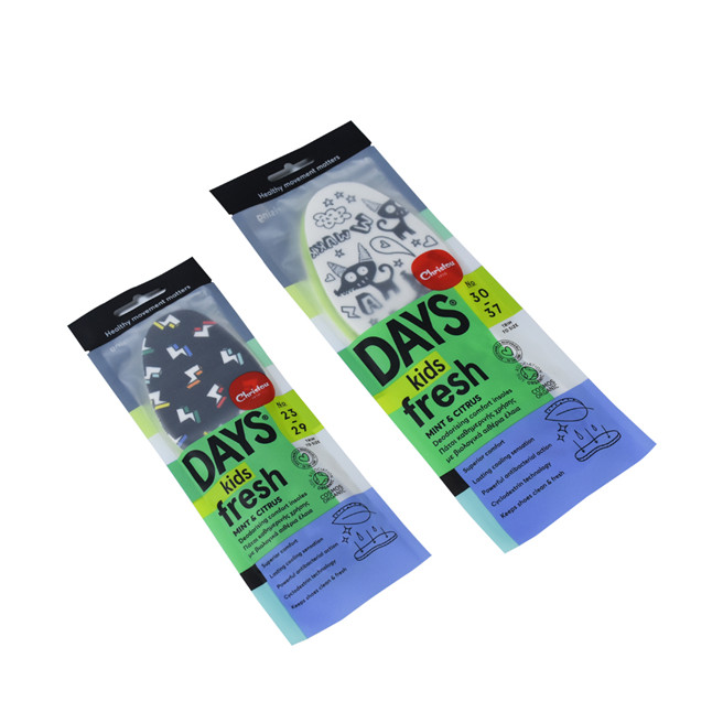 Erwärme versiegelter mattes Finish Beste Eco Drei -Seitendichtungsverpackung für Einlegesohlen