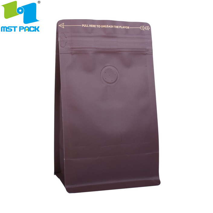 Laminat kompostierbare umweltfreundliche Verpackungsbehälter Teebeutel mit heißem Stamping -Logo