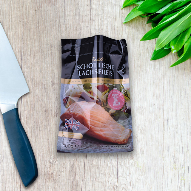 Individuell bedruckter, wiederverwertbarer Großhandels-Vakuumbeutel in Lebensmittelqualität für die Verpackung von frischem Fleisch